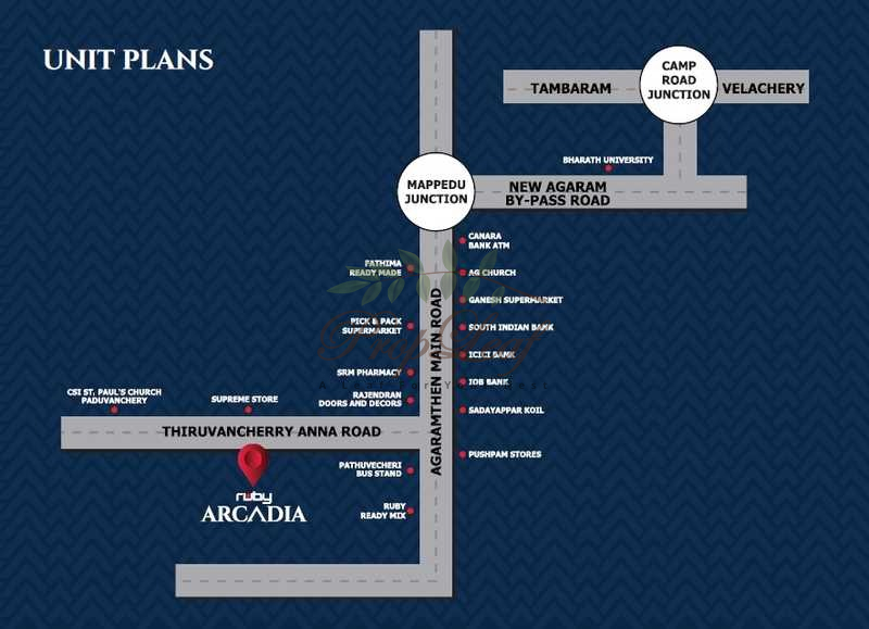Ruby Arcadia Location Map